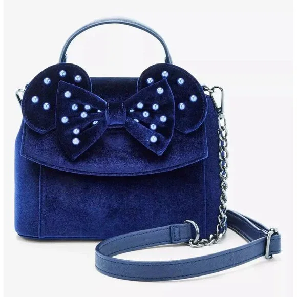 Loungefly Disney Minnie Mouse Velvet Ears Crossbody Bag – BoxLunch Exclusive - Picture 1 of 1